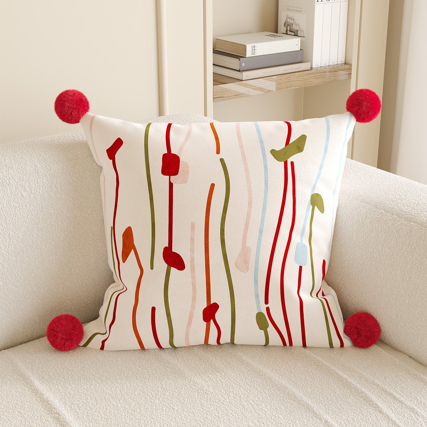 Digital Printed Soft Short Plush Cushion Pillow with PP Cotton Filling