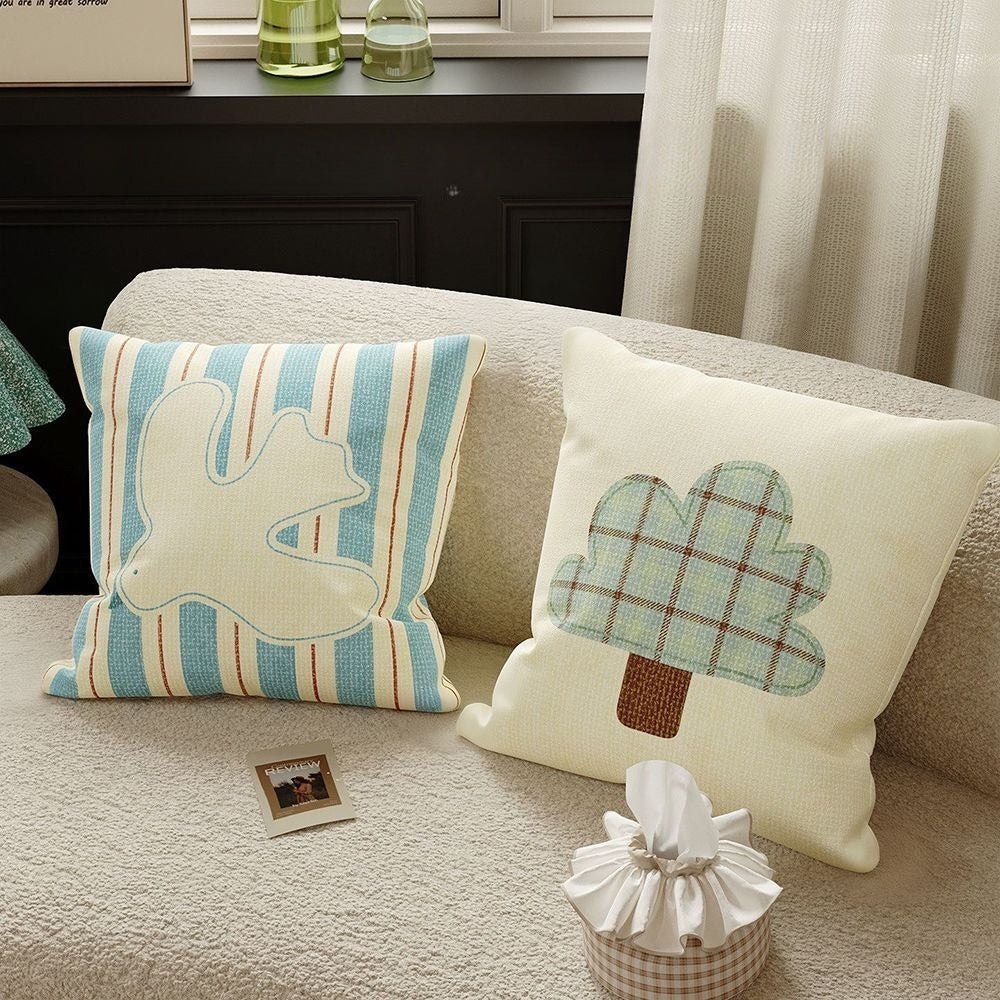 Digital Printed Soft Short Plush Cushion Cover with PP Cotton Insert