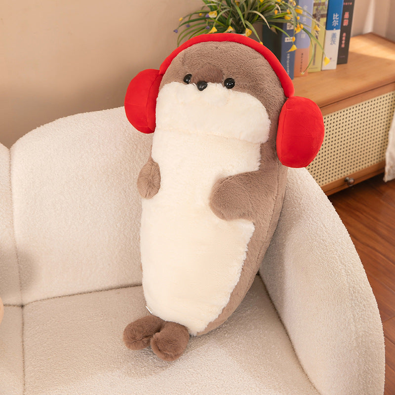 Headphone Seal Soft Short Plush Toy with PP Cotton Filling