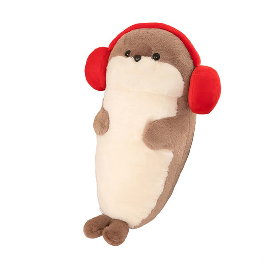 SnuggleYing Headphone Seal Soft Short Plush Toy with PP Cotton Filling