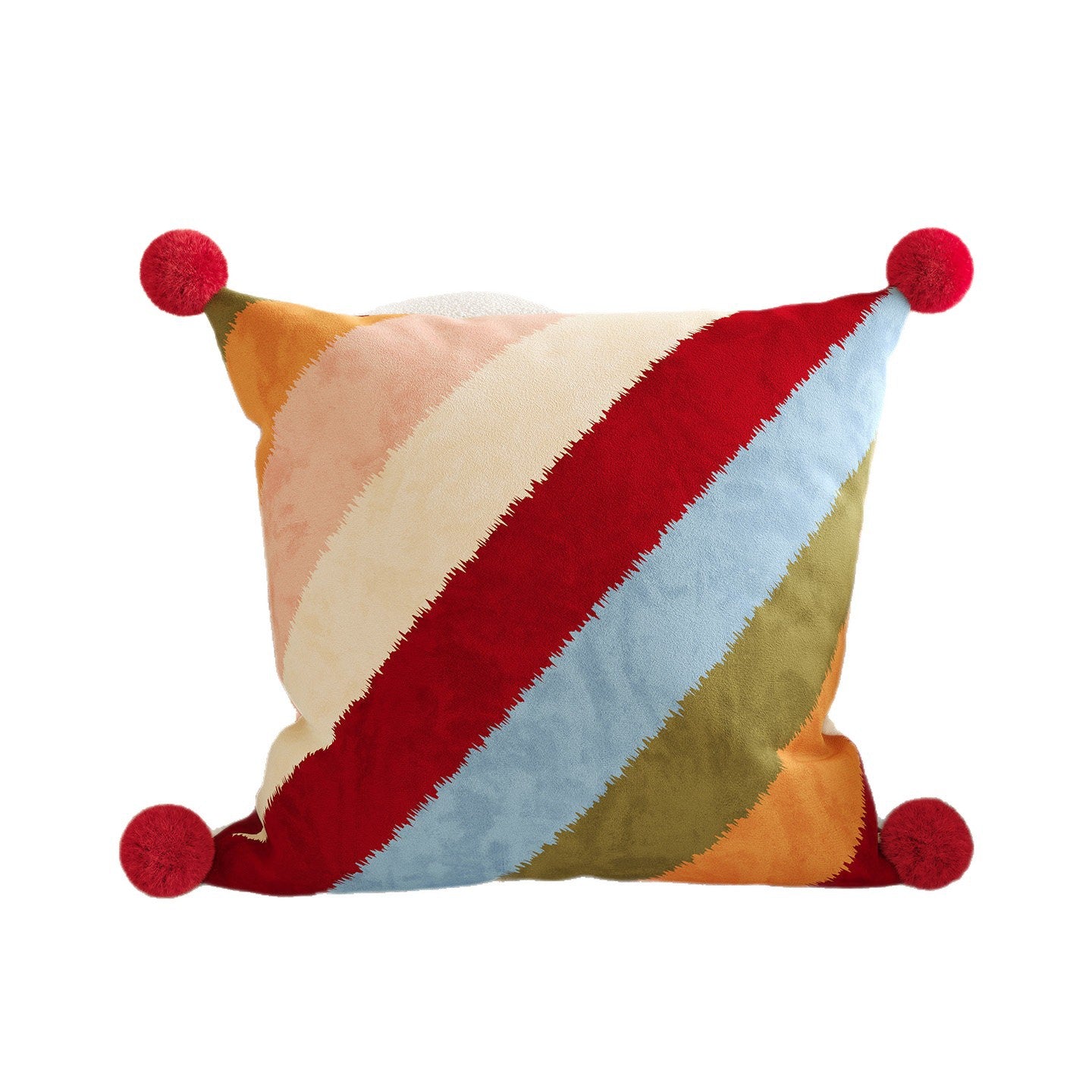 Digital Printed Soft Short Plush Cushion Pillow with PP Cotton Filling