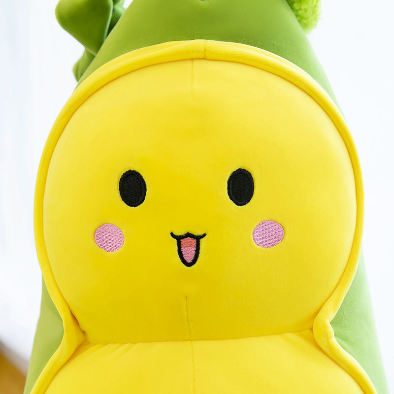 Plant-Shaped Soft Short Plush Toy Pillow with Down Cotton Filling
