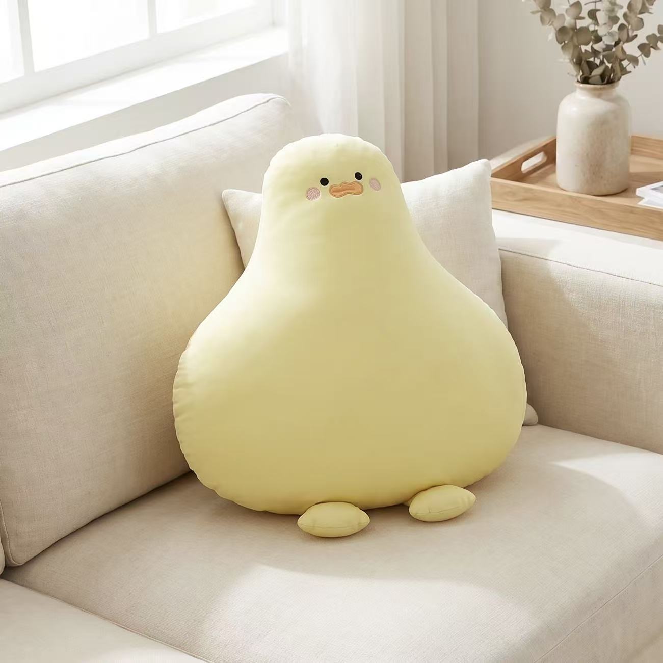 Ice Silk Embroidered Cartoon Cushion Pillow with Foam Bead Filling